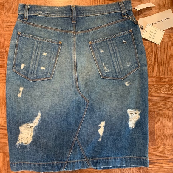 Rag & Bone Jean skirt - Picture 4 of 6
